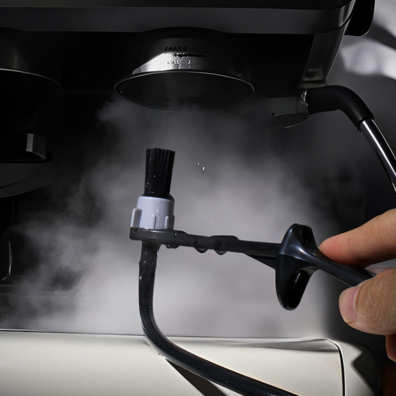 Coffee Equipment Cleaner - 【F】Verstelbare koffie-stoomreinigingsborstel voor espressomachine, lange steel,