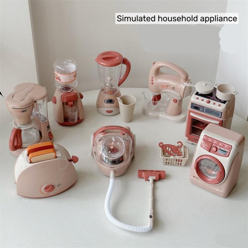 Coffee Equipment Cleaner - 【Nieuw】Speelhuis Speelgoed Wasmachine Stofzuiger Koffiezetapparaat Broodrooster