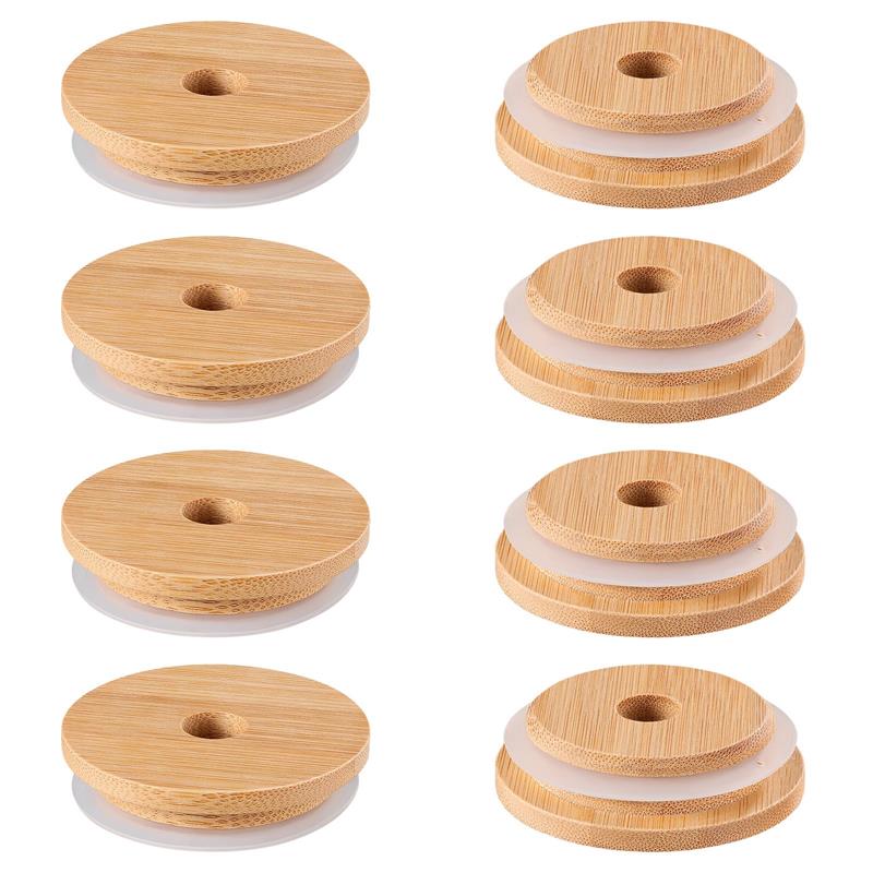 Bean Hopper Lid - Mason Pot Deksels Stro Deksel Met
