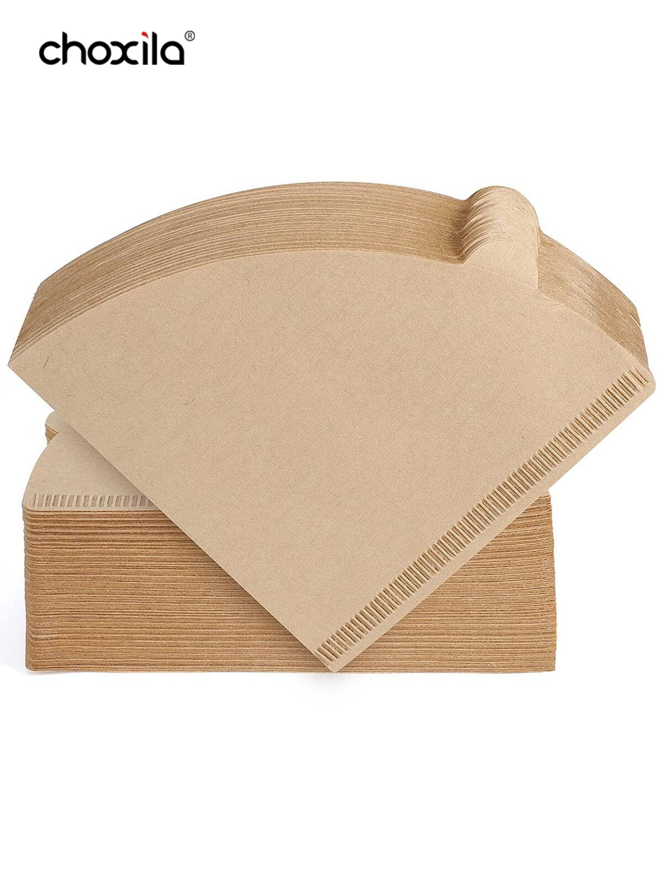 Coffee Equipment Cleaner - 40 stks/100 stks/200 stks Koffiefilterpapier, V-vormige