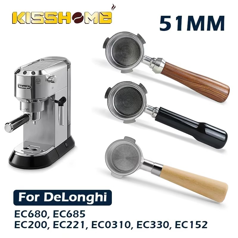 Equipment Of Coffee Machine - Koffie Bodemloze Filterhouder 51MM Voor Delonghi