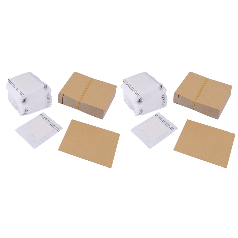Coffee Equipment Cleaner - 200 Set Koffiefilterzakken En Kraftpapieren Koffiezak,