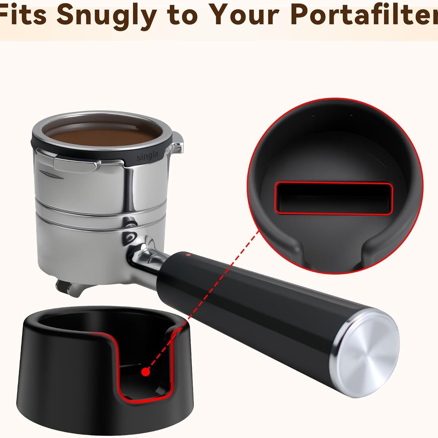 Equipment Of Coffee Machine - Silicon Portafilter Houder Espresso Tamping Station