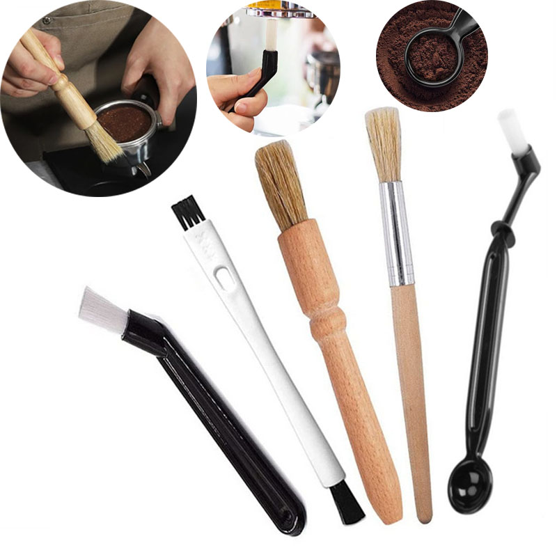 Coffee Equipment Cleaner - Koffiezetapparaat Borstelreiniger Kit Houten reinigingsborstel voor