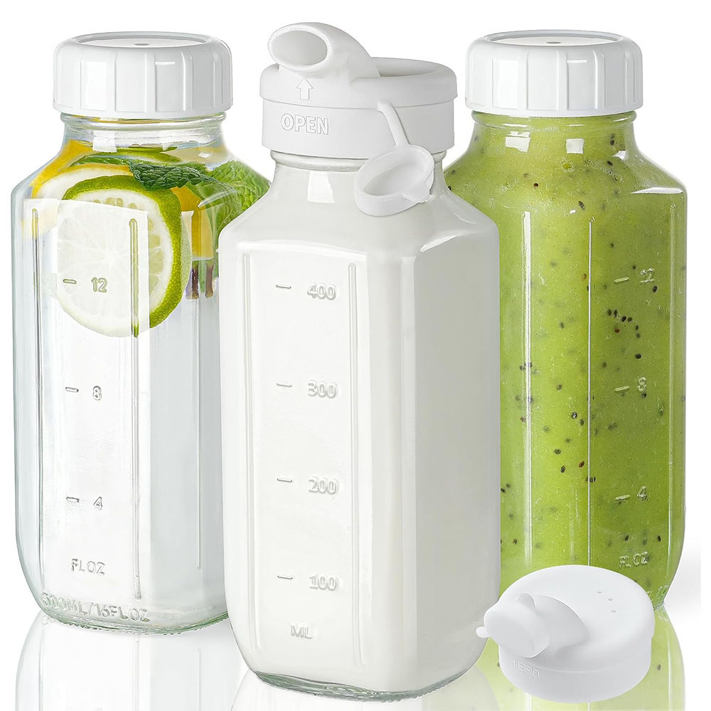 Glazen sapflessen met deksels, - Bean Hopper Lid recensie en prijs