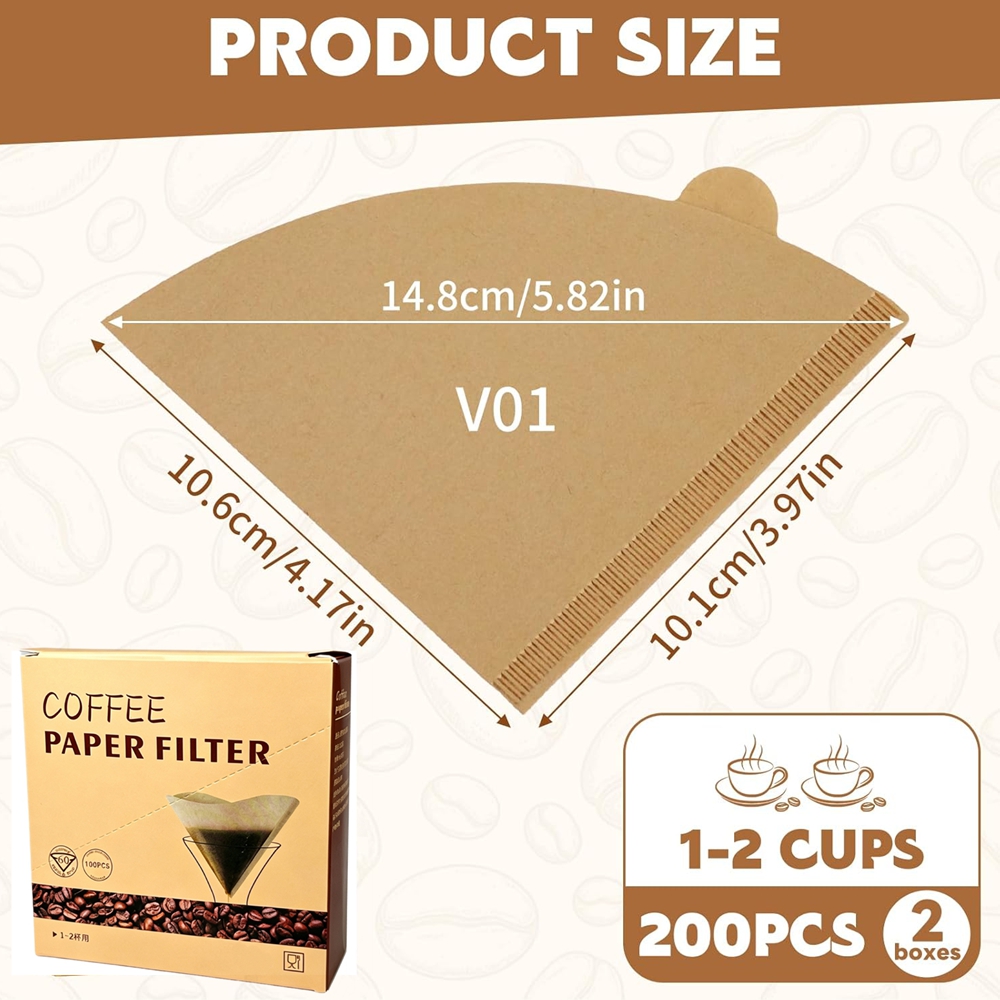 Koffiefilters 200 stuks conisc - Coffee Equipment Cleaner recensie en prijs