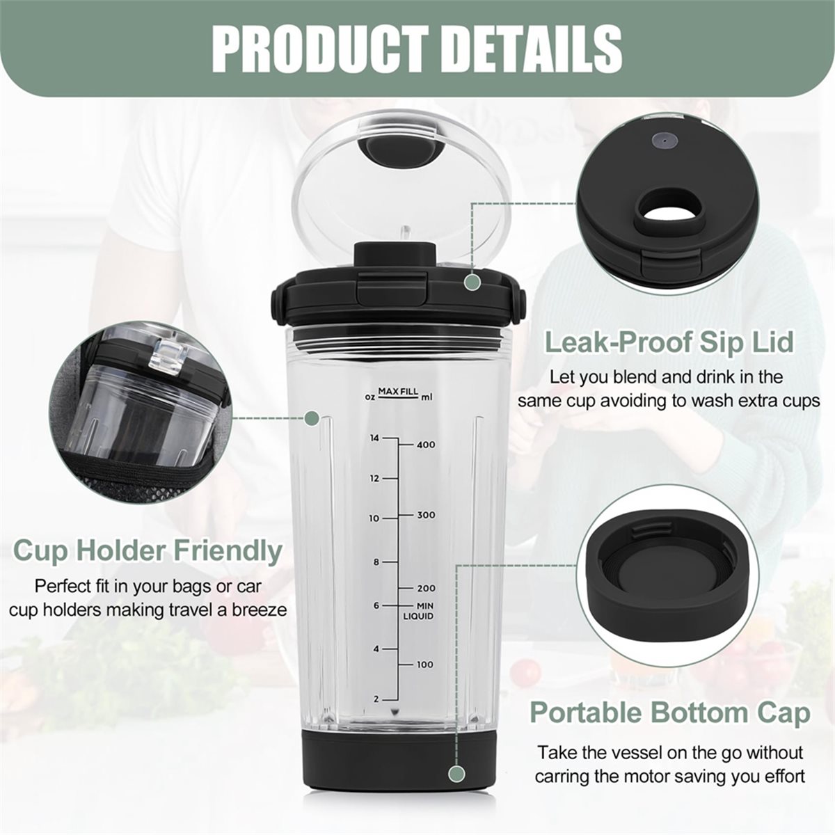 (A64E) Blenderbekerdeksel voor - Bean Hopper Lid recensie en prijs