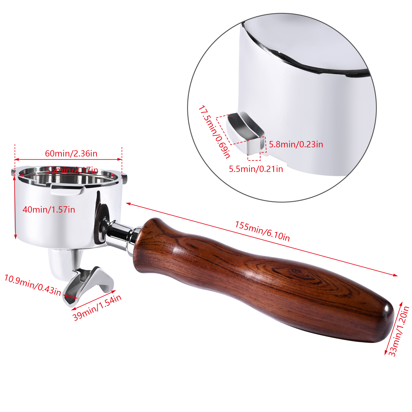51mm dubbele uitloop koffiefil - Equipment Of Coffee Machine recensie en prijs